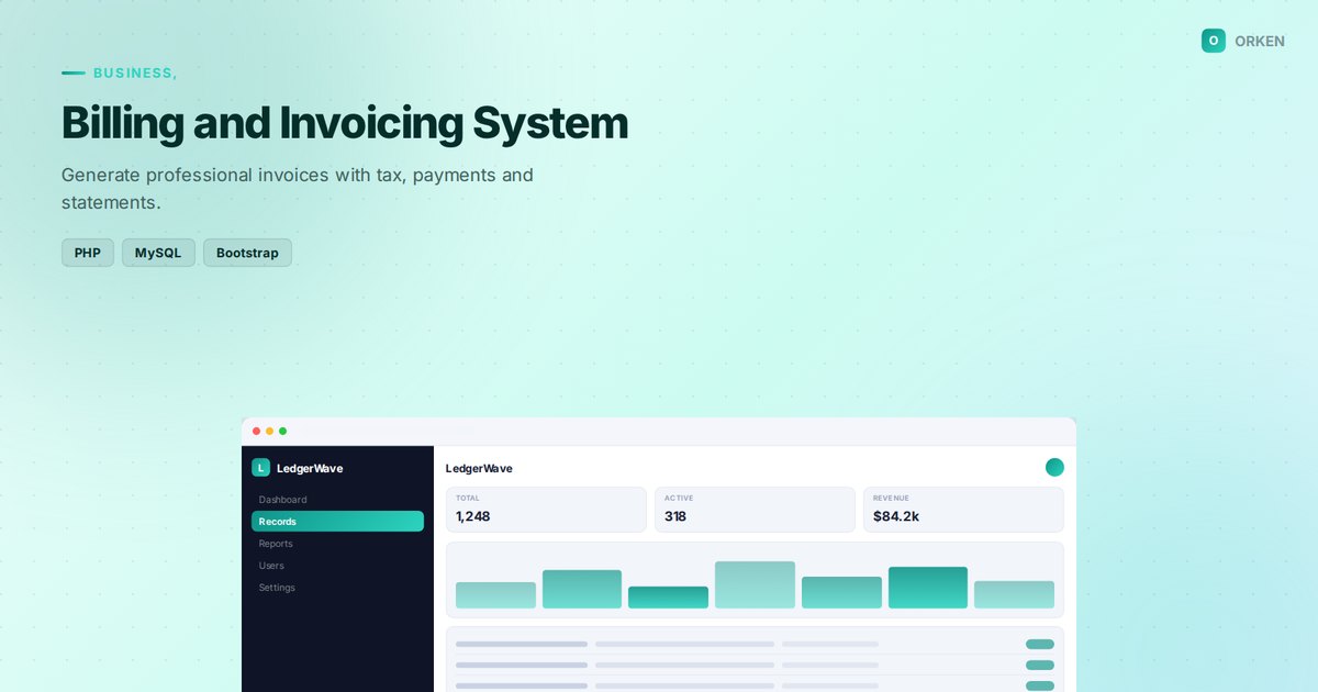 Billing and Invoicing System
