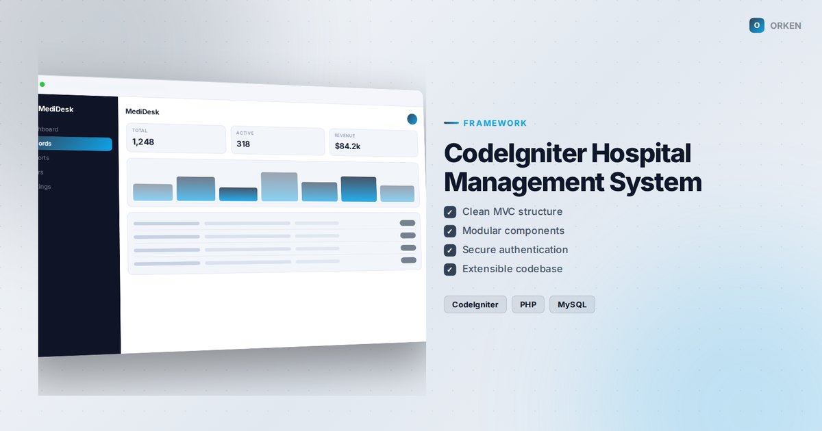 CodeIgniter Hospital Management System