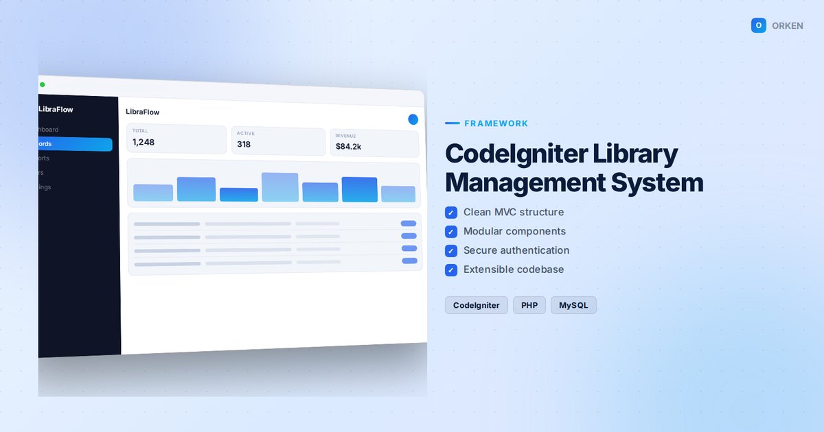 CodeIgniter Library Management System