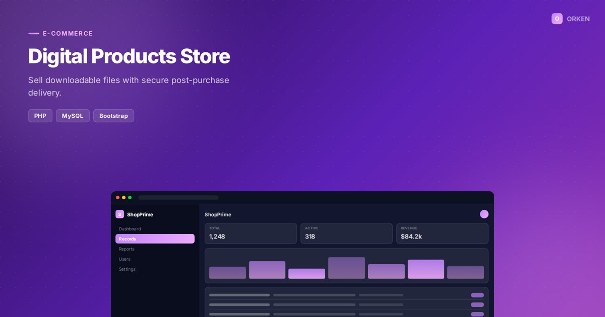 Digital Products Store