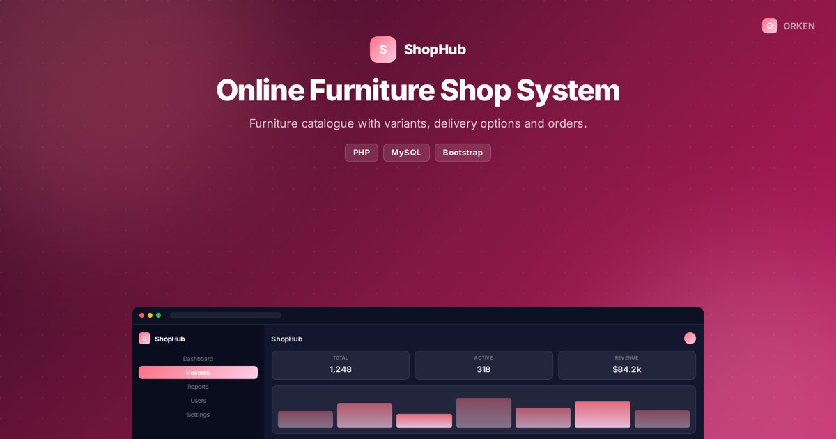 Online Furniture Shop System