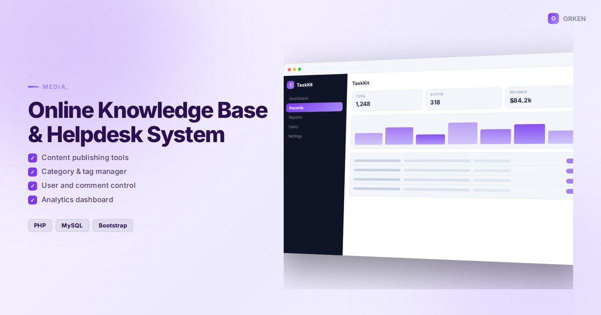 Online Knowledge Base & Helpdesk System
