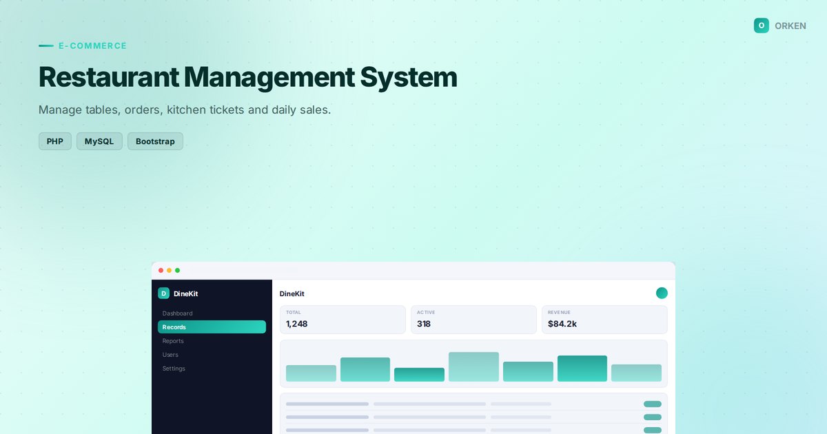 Restaurant Management System